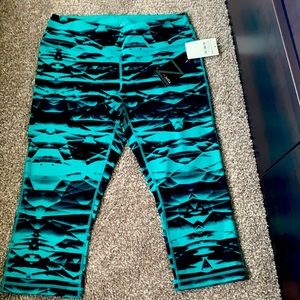 Teal crop yoga pant